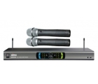 MIPRO　MR823D III/MH801 一拖二无线双手持话筒